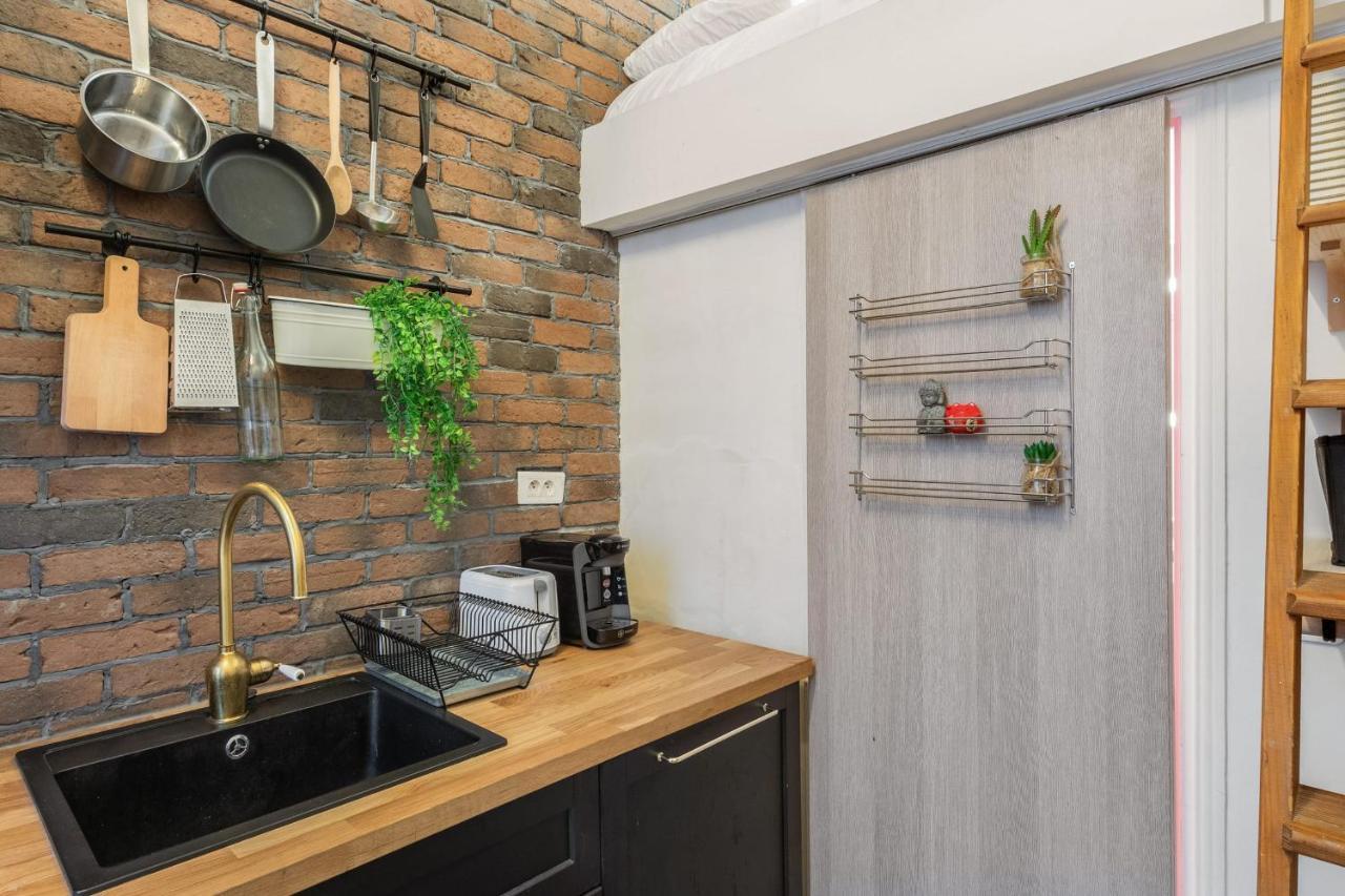 Apartmán Charming Industrial-Style Studio Just Nearby Montmartre In Paris - Welkeys Exteriér fotografie