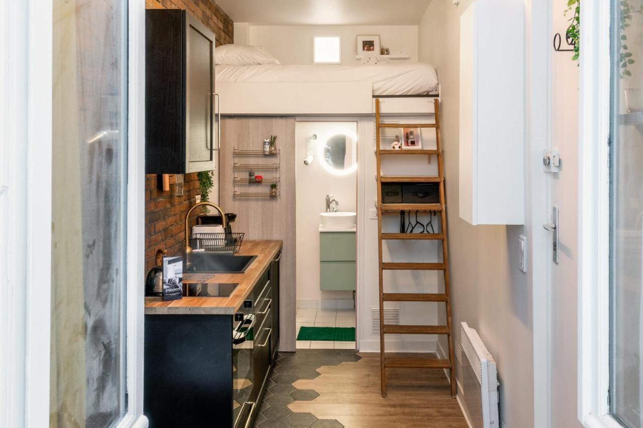 Apartmán Charming Industrial-Style Studio Just Nearby Montmartre In Paris - Welkeys Exteriér fotografie