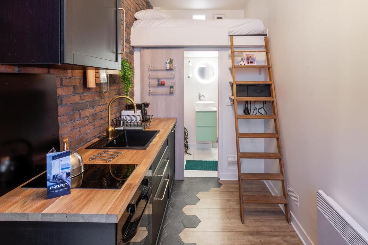 Apartmán Charming Industrial-Style Studio Just Nearby Montmartre In Paris - Welkeys Exteriér fotografie